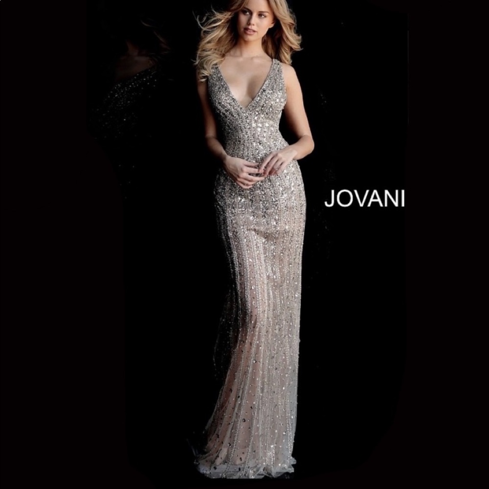 Jovani 67280 Illusion Skirt Formal Gown
